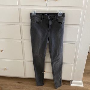 J brand high rise charcoal jeans